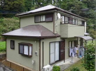 山武市K様邸【外壁も屋根も思った通りの色合いでその出来栄えに満足しています。】