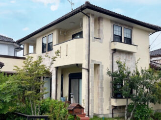 東金市Ｉ様【エアコン用配管カバーまで外しての塗装はビックリしました。】