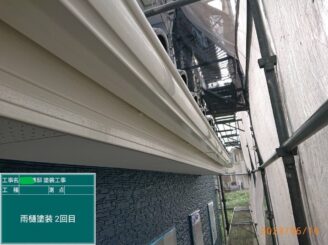 【雨樋_塗装2回目】