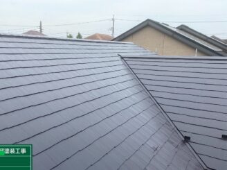 【屋根 上塗り完了】